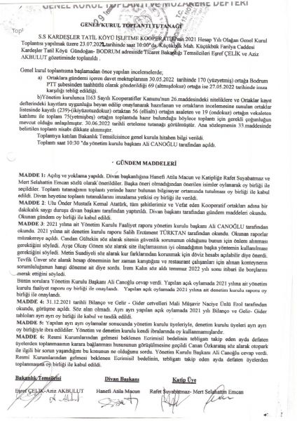 Kardeşler Sitesi Bodrum