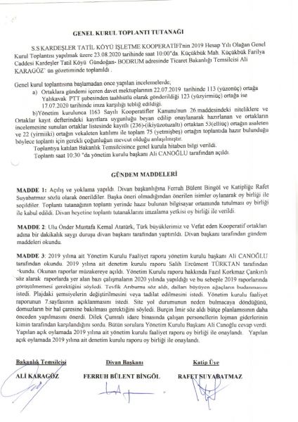 Kardeşler Sitesi Bodrum